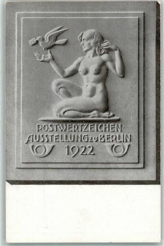 Berlin, unsortiert Postwertzeichen Ausstellung 1922 Brieftaube Erotik Posthorn