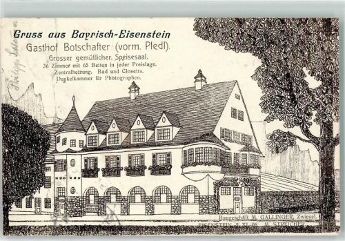 Bayerisch Eisenstein 1909 Gasthaus Botschafter