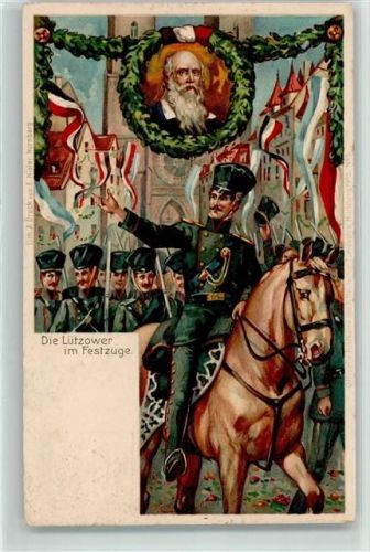 Nürnberg X. Deutsches Turnfest 1903 Offiz. Postkarte der Festleitung Nr 5 Aus dem Festspiel Die Lützower im Festzug