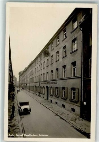 München 1936 Kath. Zentral Gesellenhaus Kolpingfamilie Oldtimer Verlag Zerle Nr. 18217