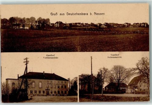Deutschenbora Gasthaus Deutschenbora Vorderansicht und Seitenansicht