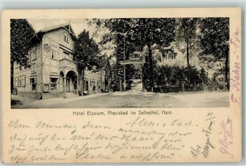 Alexisbad 1914 Hotel Elysium Selkethal Harz