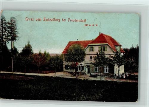 Zwieselberg 1911 Hotel Hirsch , Fahrrad AK