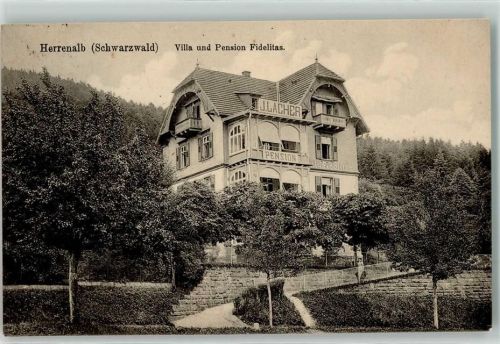 Bad Herrenalb 1918 Pension Villa Fidelitas