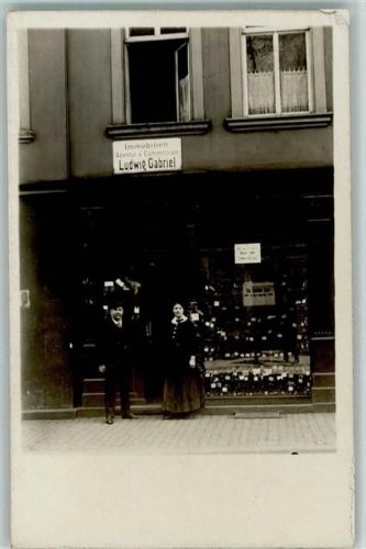 W8405 Donaustauf Immobilien Ludwig Gabriel Kaufhaus 1932 Foto AK
