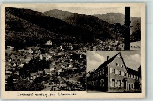 Sulzburg Gasthaus zum wilden Mann Emailleschild