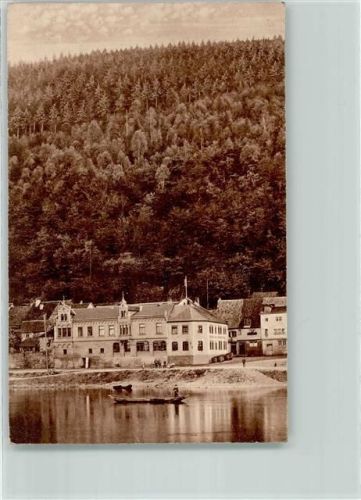 Miltenberg 1914 Gasthaus zur Rose Main Kahn Bahnpost Fulda-Frankfurt