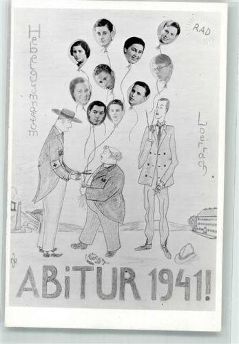 Lörrach Abitur 1941 Hebelgymnasium Pennäler Studentika