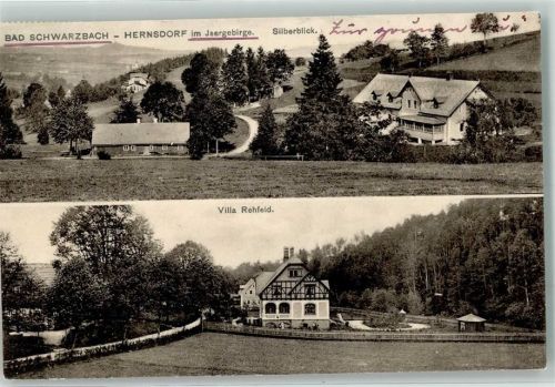 Bad Schwarzbach 1912 Hernsdorf Silberblick Villa Rehfeld