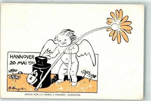 Hannover 20. Mai 1911 Wahl Urne Engel Blume
