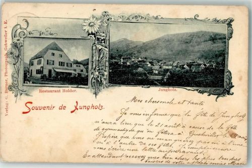 Jungholtz 1898 Gasthaus Holder