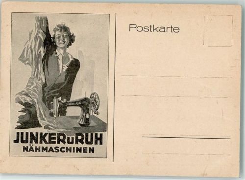 Karlsruhe 1924 Werbe AK Junker und Ruh Nota Ort lt. Recherche