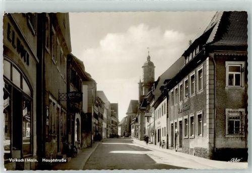 Volkach Hauptstraße Cafe Joa Turm Fahrrad