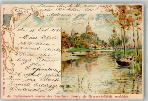 Cleve 1898 Lithographie