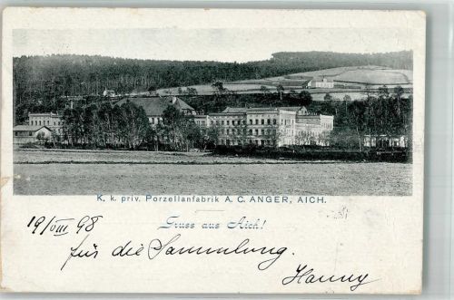 Cesky Dub 1898 K.k. priv. Porzellanfabrik A. C. Anger Foto AK