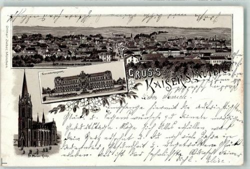 Kaiserslautern Vorläufer Druck 1890-1895 St. Marien-Kirche Gewerbemuseum Zieher, Ottmar