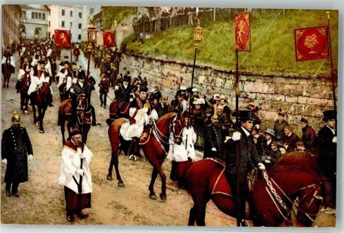 Weingarten 1913 Blutritt Tag nach Christi Himmelfahrt Reiterprozession