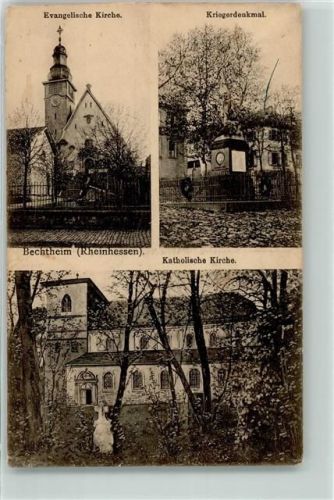 Bechtheim Ev. Kirche Kath. Kirche Kriegerdenkmal