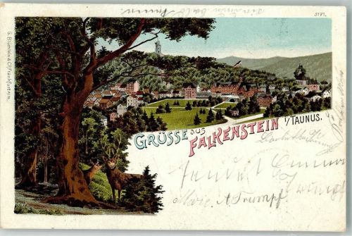 Falkenstein 1902 Lithographie