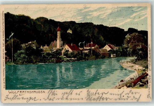 Wolfratshausen 1904 Zieher, Ottmar Künstlerkarte Nr. 2973