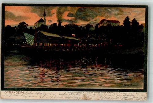 Starnberg 1898 Bei Nacht Zieher, Ottmar Nr. 1373