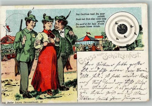 1902 Schütze Schießscheibe Schützenliesel