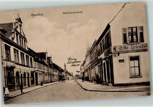 Genthin Mühlenstraße Otto Stendal Kinder Bahnpost Berlin Magdeburg Zug Nr.301