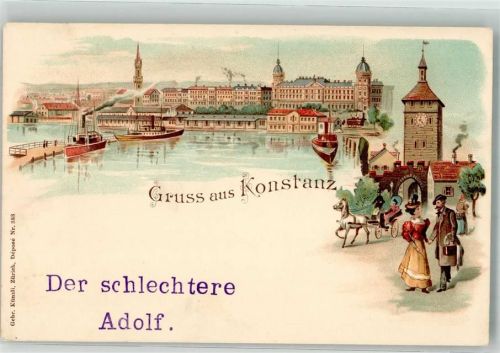 Konstanz Hafen und Schnetztor Verlag Gebr. Künzli Nr. 388