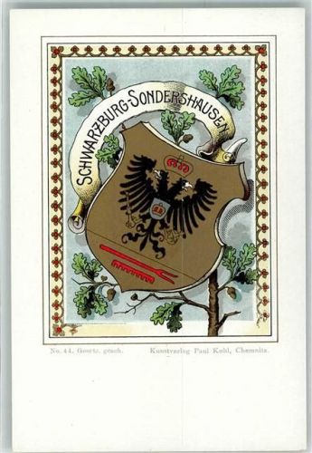 Sondershausen Wappen Nr 44 Schwarzburg Eiche