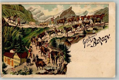 1901 Verlag Künzli Landwirtschaft Abtrieb in der Schweiz