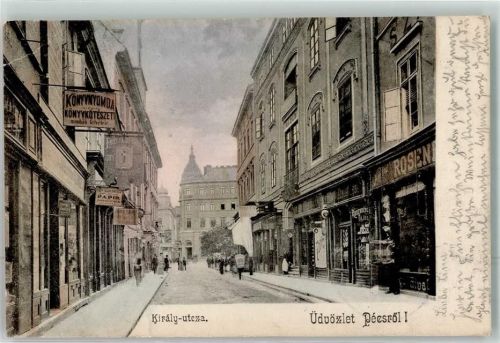 Pecs 1905 Kiraly Straße