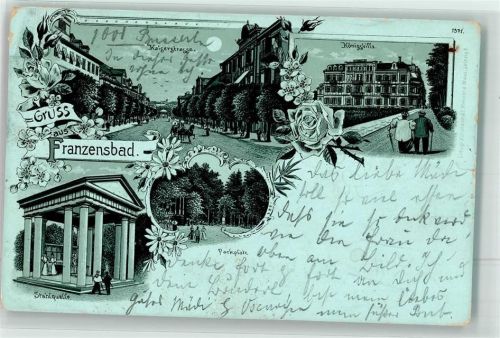Frantiskovy Lazne 1900 Kaiserstraße Königsvilla Stahlquelle