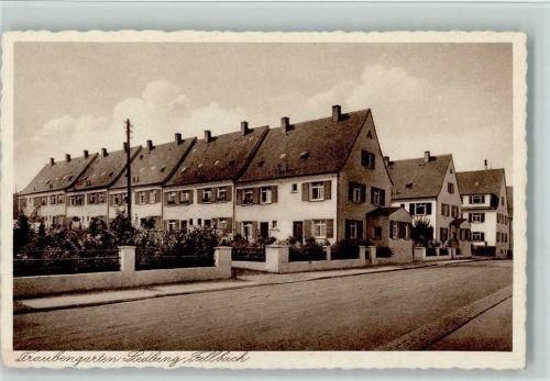 Fellbach 1930 Traubengarten Siedlung