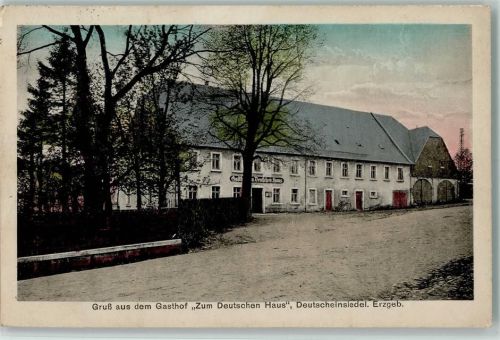 Deutscheinsiedel 1928 Gasthof "zum Deutschen Haus" AK