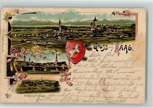 Haag 1899 Gruss aus - Litho, Eckknick AK