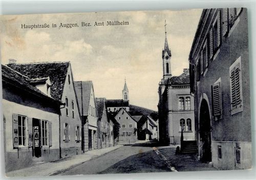 Auggen Hauptstraße Bez. Amt Müllheim Emailleschild Maggi