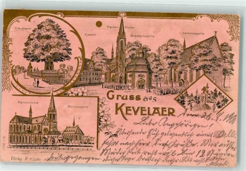Kevelaer 1900 Marienkirche Beichtkapelle Kloster Kerzenkapelle Kreuzbaum