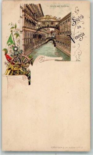 Venezia Ponte dei Sospiri Vorläufer