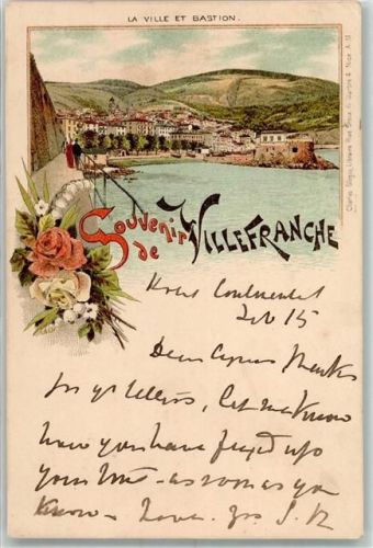 Villefranche-sur-Mer 1898 La Ville et Bastion