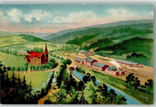 Johanngeorgenstadt Handschuh Fabrik O & C Bauer Eisenbahn Kirche