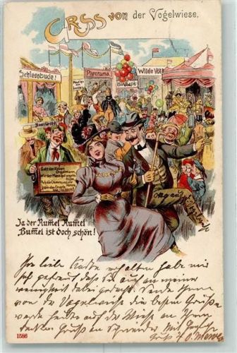 Dresden 1900 Gruss aus Vogelwiese