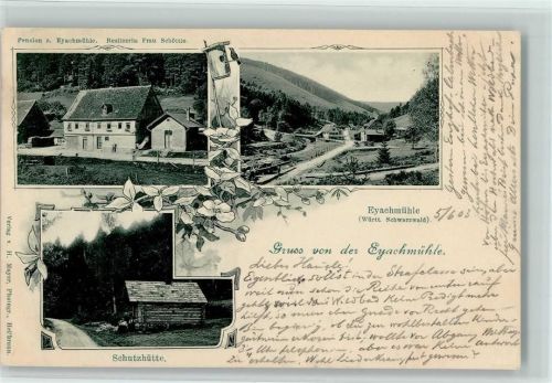 Eyachmühle 1903 Pension Zur Eyachmühle Schutzhütte