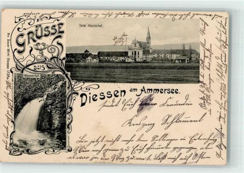 Dießen Wasserfall Klosterhof