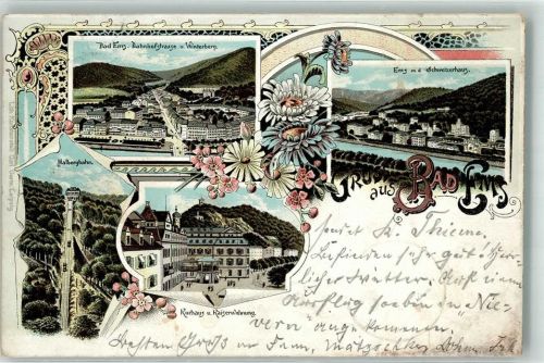 Bad Ems 1897 Ems Schweizerhaus Kurhaus Kaiserwohnung Malbergbahn