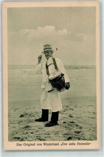 Westerland Das Original der süße Heinrich Hut Mann Strand