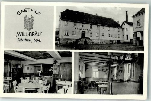 Motten Gasthaus Will Bräu Gastraum Tresen Spielautomat Fernseher