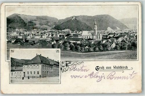 79183 W7808 Waldkirch , Breisgau 1911 - Stadtkirche St. Magarethen