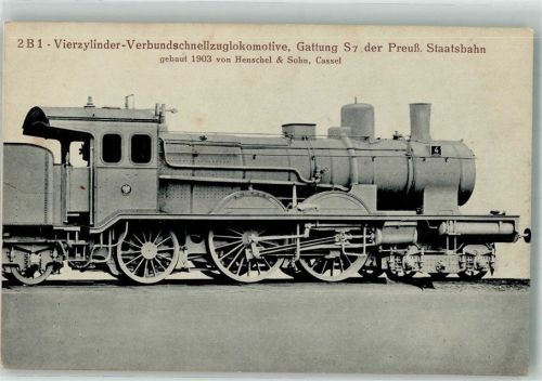Verlag Leonhardt Serie 13 Nr. 4 2 B 1 Vierzyl. Verbundlok gebaut 1903 von Henschel & Sohn