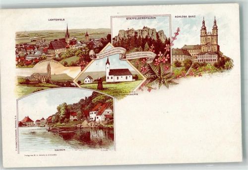Hausen Lichtenfels Schloß Banz Staffelbergfelsen Klause am Staffelberg