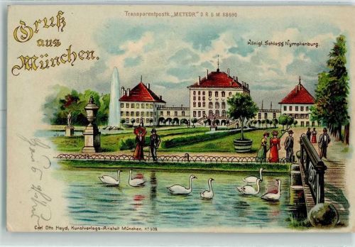 München 1899 Gruss aus Schloss Nymphenburg Verlag Hayd Nr. 609?